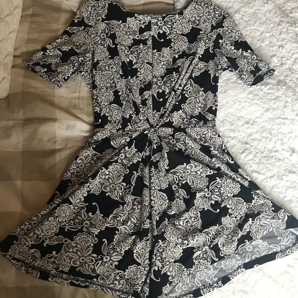 Black and white print romper - Picture 1 of 3